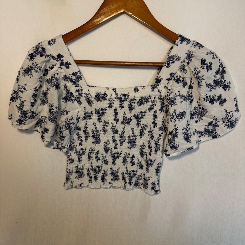 Japna Boho Floral Crop Top Off Shoulder Shirt-Festival/Summer - Picture 7 of 7